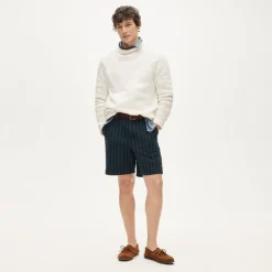 8" Classic chambray short in stripe