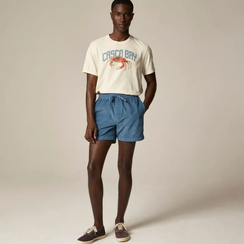 5" everyday drawstring short in corduroy