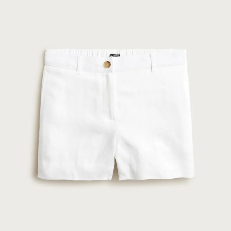 3" Harbor short in linen