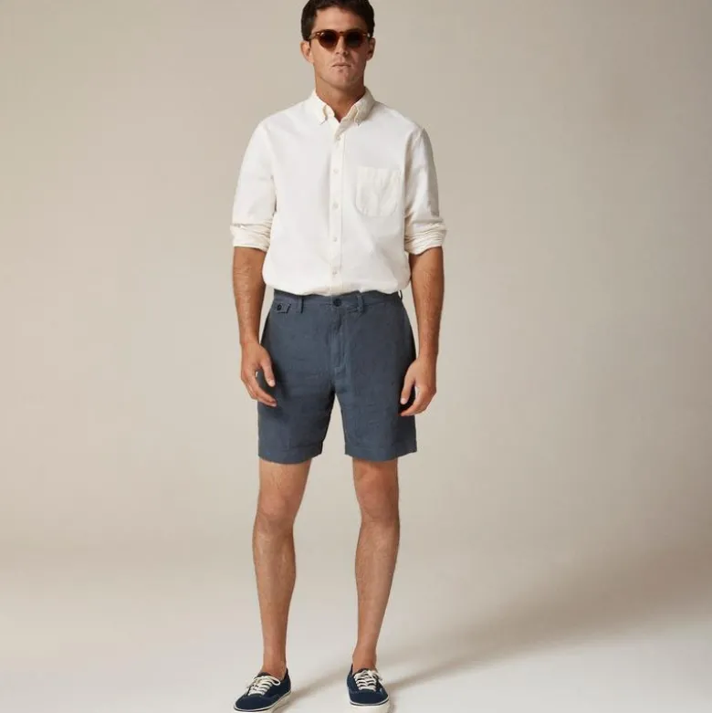 8.5" linen short