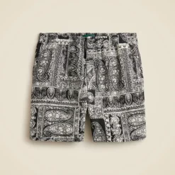 5.5'' Pier linen short in batik print
