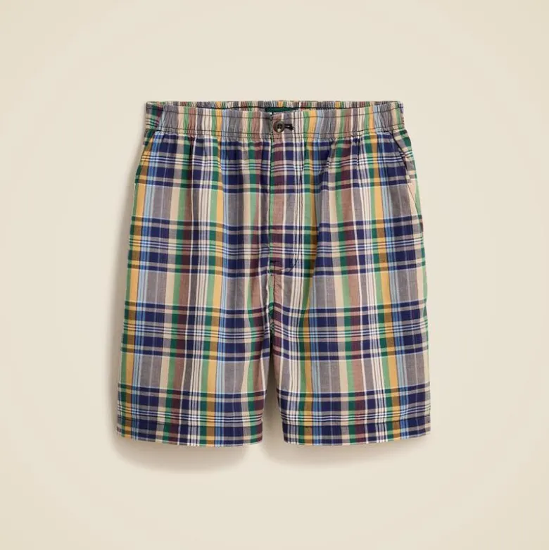 5.5" Pier short in cotton madras
