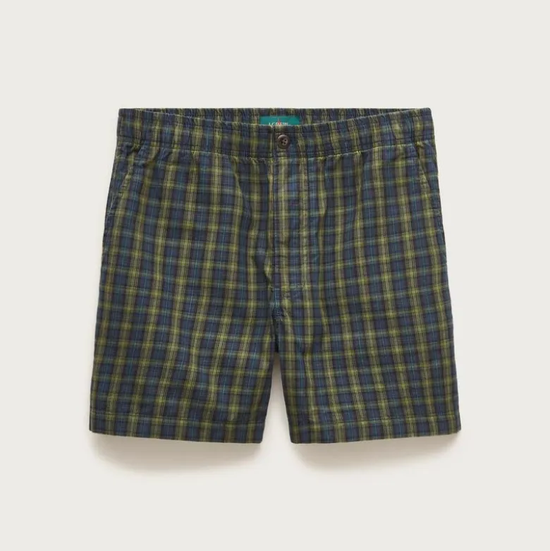 5.5" Pier short in cotton plaid
