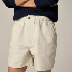 5.5'' Pier short in cotton-linen blend