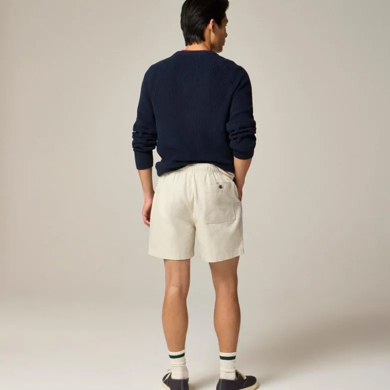 5.5'' Pier short in cotton-linen blend