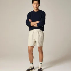 5.5'' Pier short in cotton-linen blend