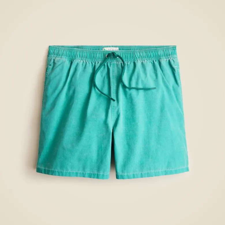 5" pigment-dyed swim trunk