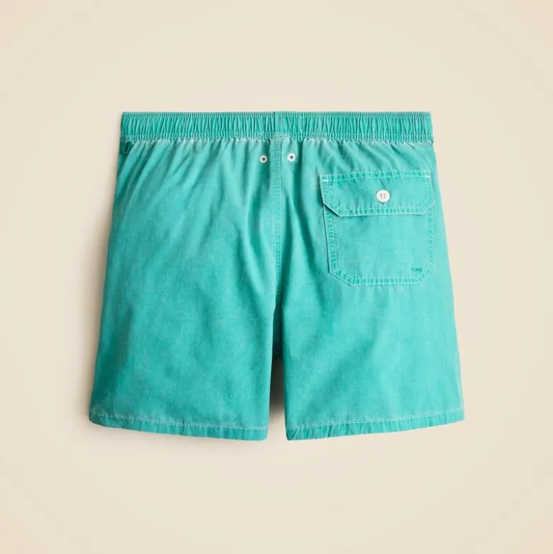 5" pigment-dyed swim trunk