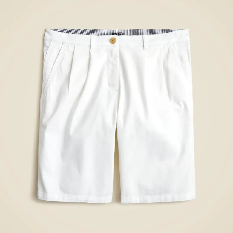 9" pleated heritage chino short