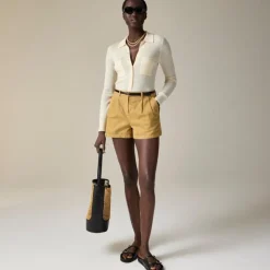 3" pleated heritage chino short