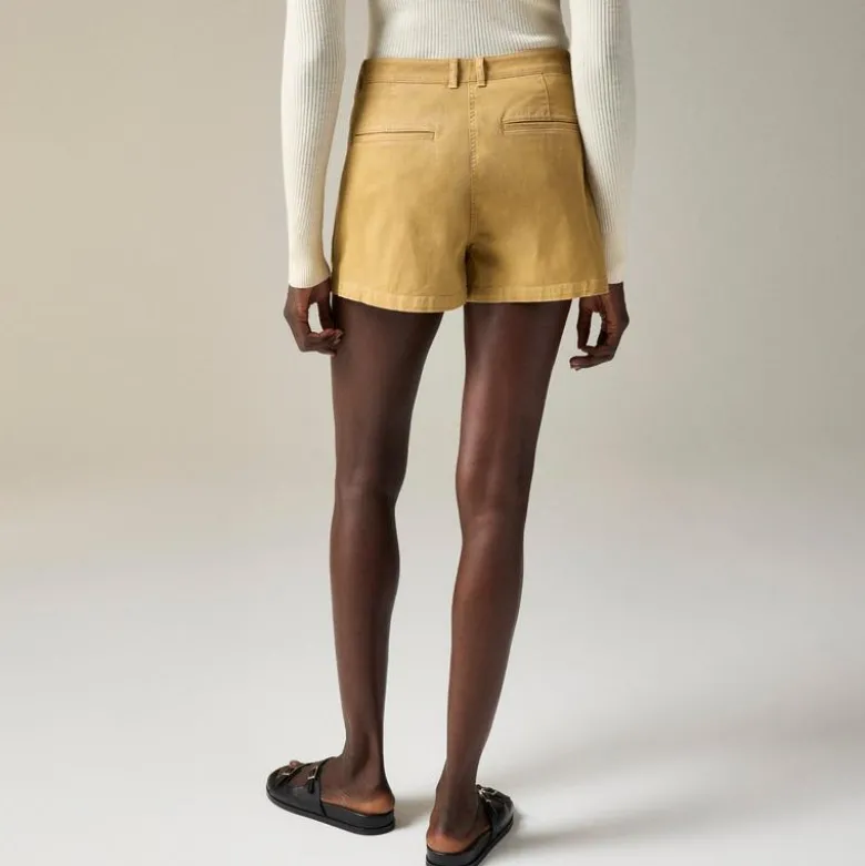 3" pleated heritage chino short