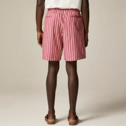 8" Relaxed cotton poplin short