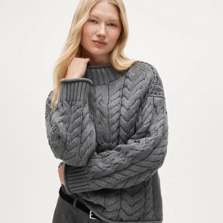 2025 Rollneck™ cable-knit sweater