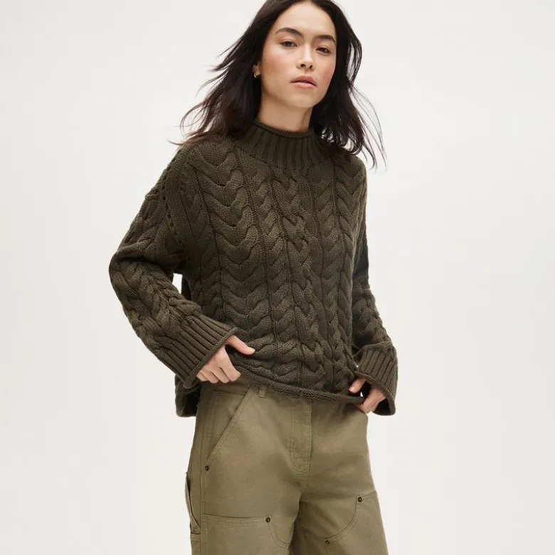 2025 Rollneck™ cable-knit sweater