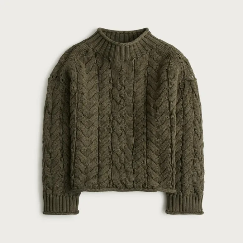 2025 Rollneck™ cable-knit sweater
