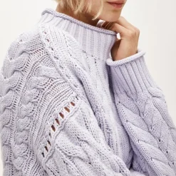 2025 Rollneck™ cable-knit sweater