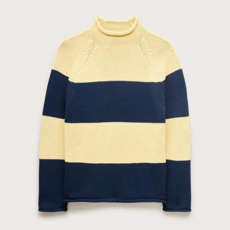 1988 Rollneck™ sweater in rugby stripe