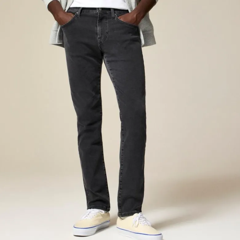770™ Straight-fit stretch jean in dark charcoal wash