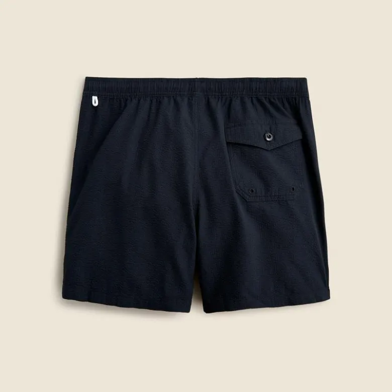 6'' stretch swim trunk in seersucker