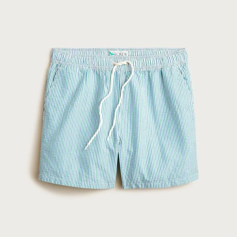 6'' swim trunk in seersucker