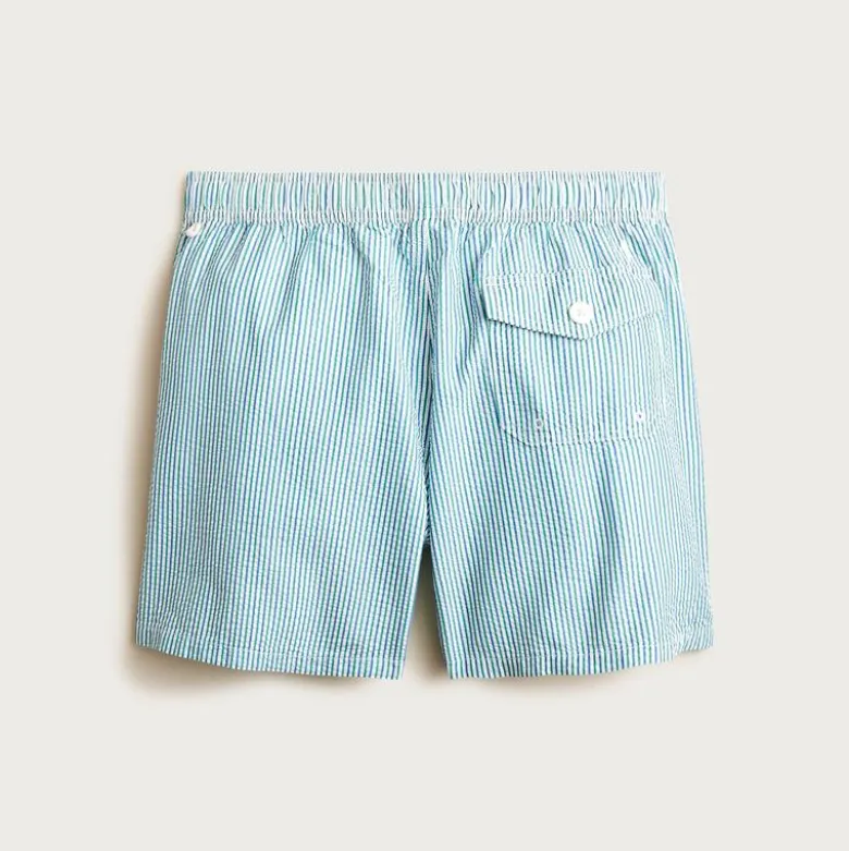 6'' swim trunk in seersucker