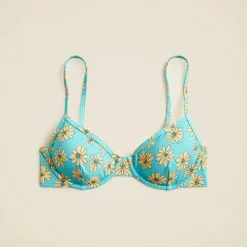 1993 underwire bikini top in retro daisy print