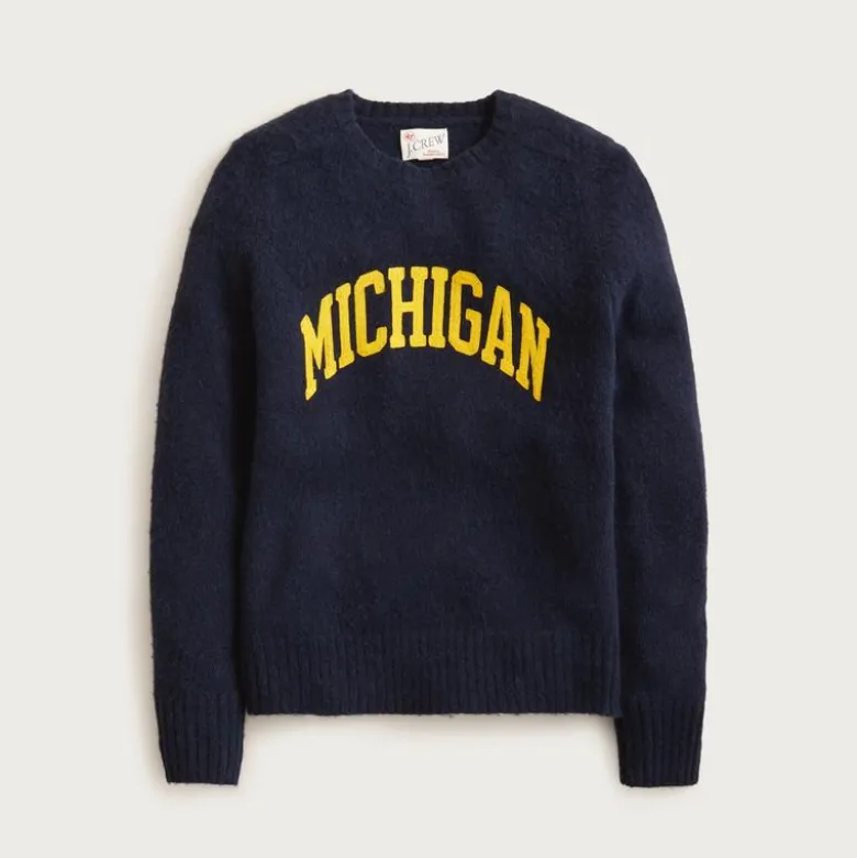 '47 X J.Crew brushed wool Michigan sweater