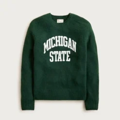 '47 X J.Crew brushed wool Michigan State sweater