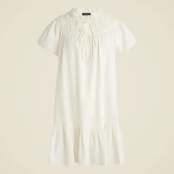 Airy gauze babydoll dress