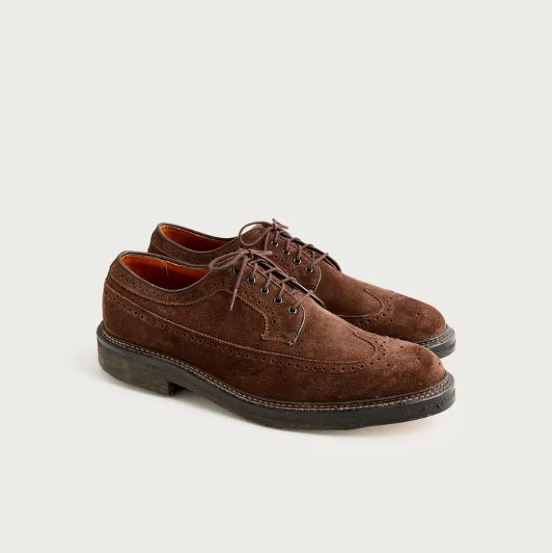 Alden® for J.Crew suede longwing bluchers with crepe soles