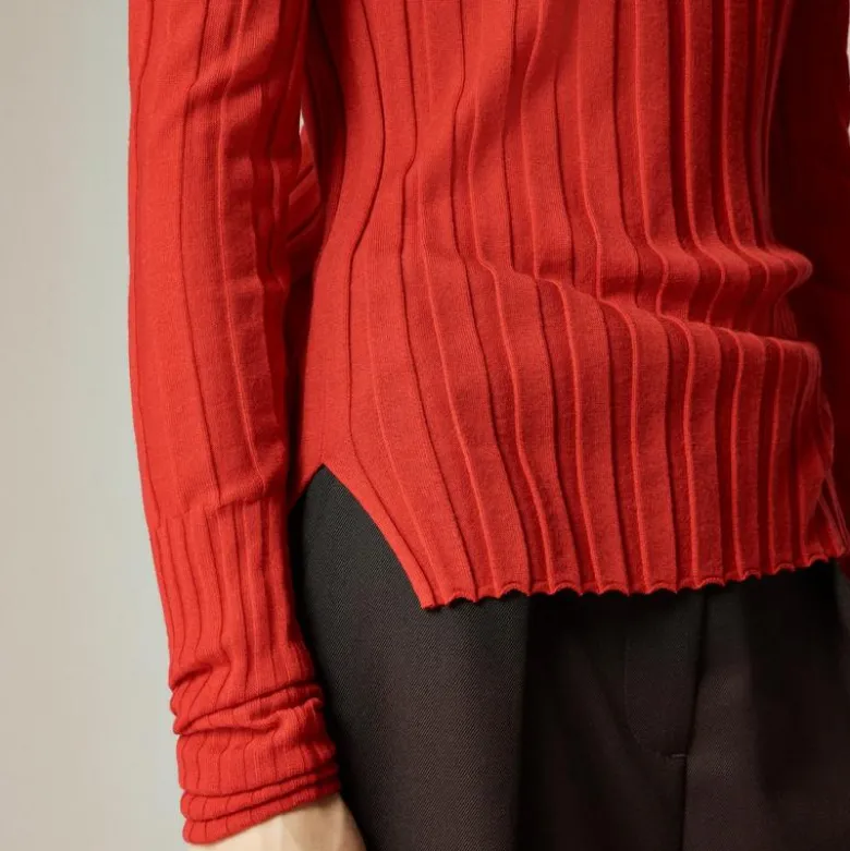 Alex Eagle X J.Crew ribbed long-sleeve T-shirt in merino wool