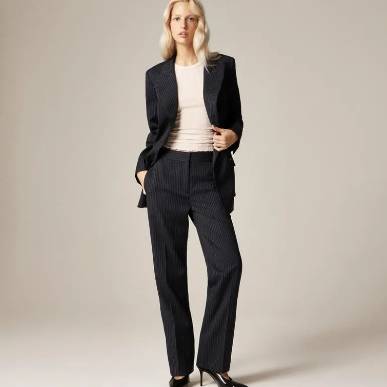 Alex Eagle X J.Crew suit pant in pinstriped wool