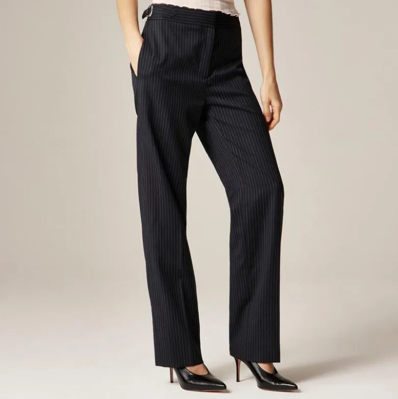 Alex Eagle X J.Crew suit pant in pinstriped wool