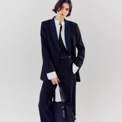 Alex Eagle X J.Crew tuxedo blazer in wool blend