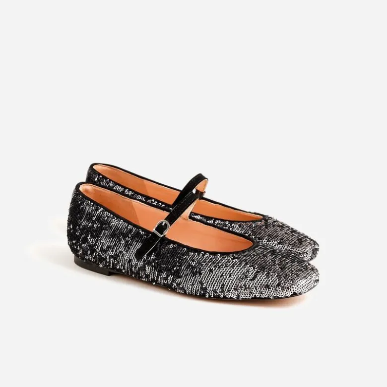 Anya Mary Jane flats in sequin