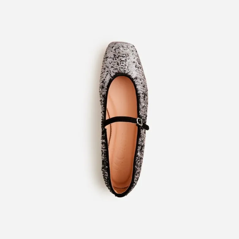 Anya Mary Jane flats in sequin