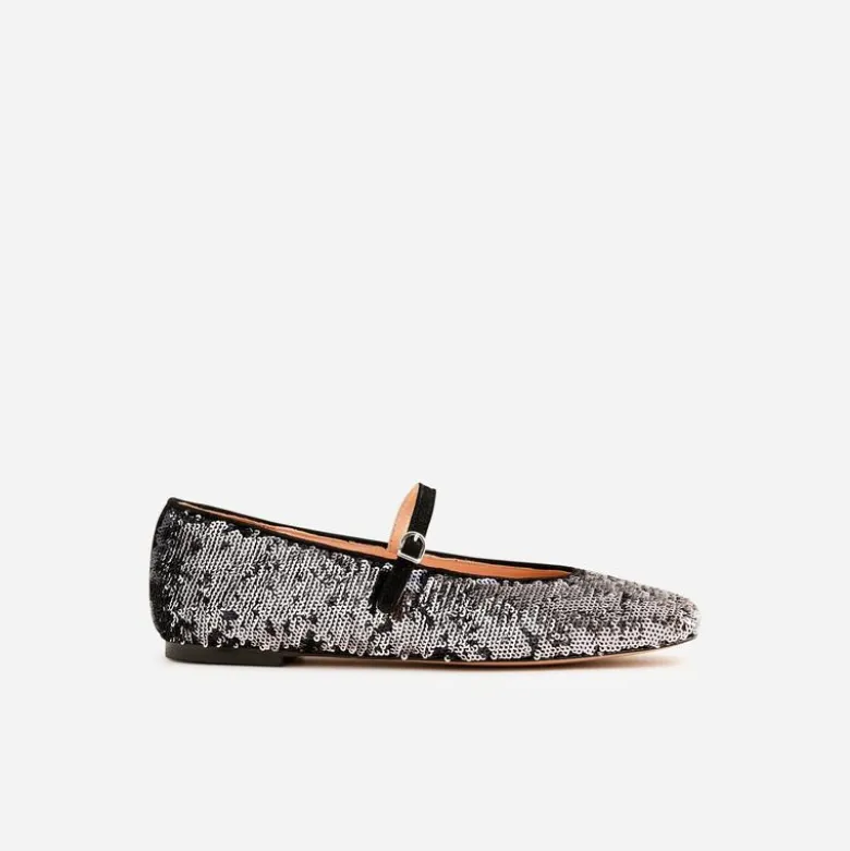 Anya Mary Jane flats in sequin