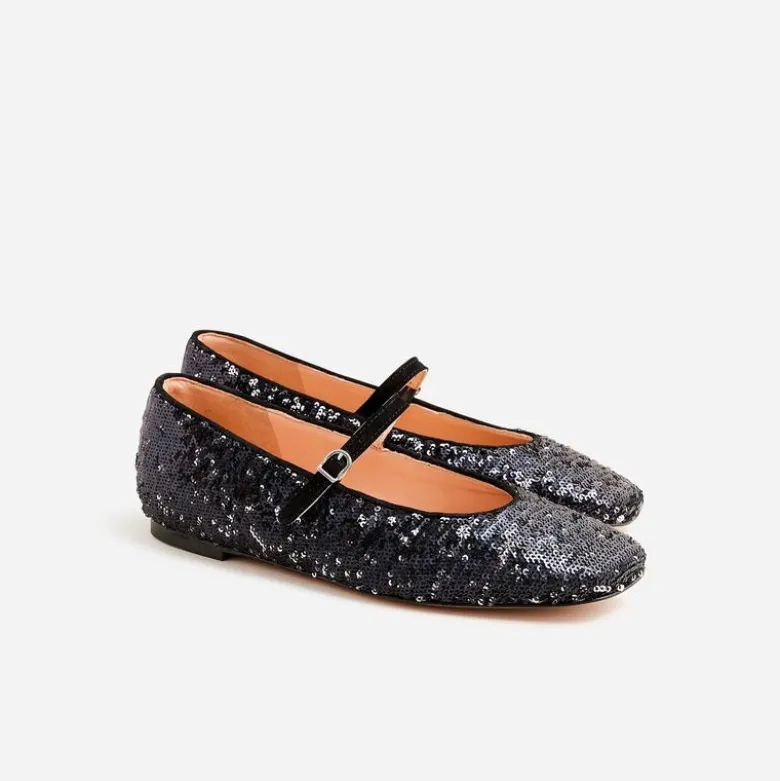 Anya Mary Jane flats in sequin