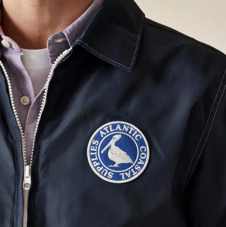 Atlantic Coastal Supplies X J.Crew windbreaker in recycled nylon