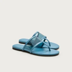 Audrey jelly thong sandals in leather