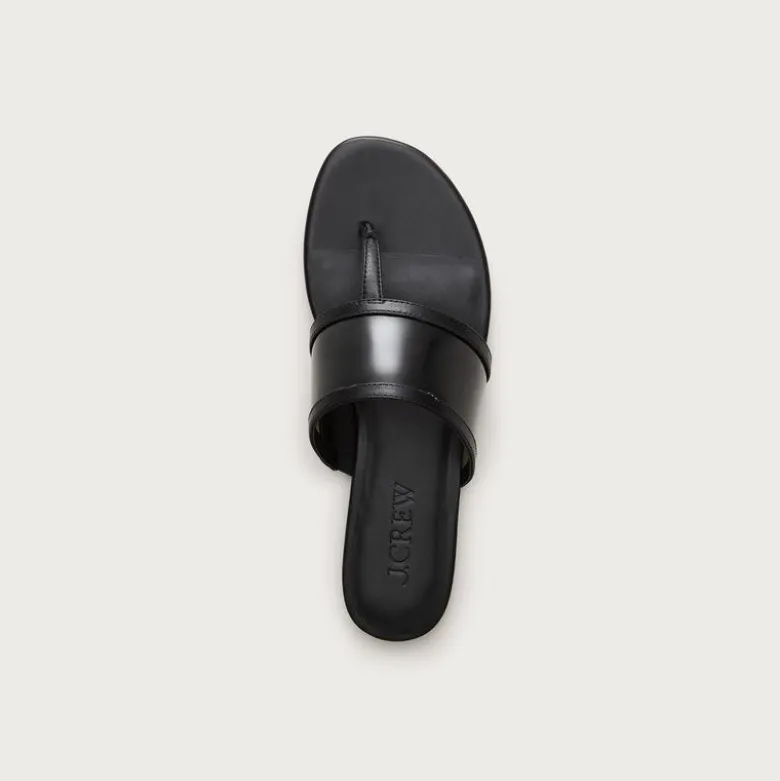 Audrey jelly thong sandals in leather