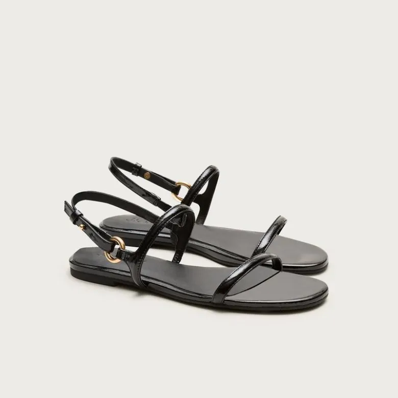 Audrey sandals in patent leather