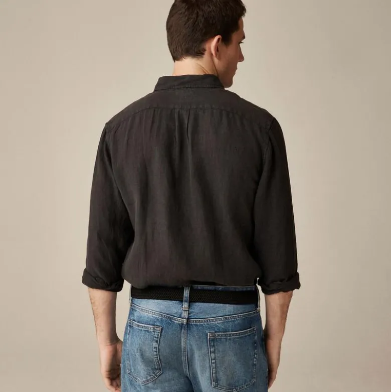 Baird McNutt garment-dyed Irish linen shirt
