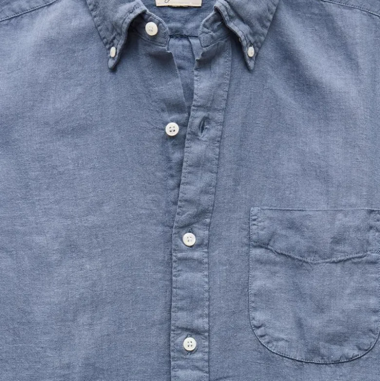 Baird McNutt garment-dyed Irish linen shirt
