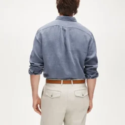 Baird McNutt garment-dyed Irish linen shirt