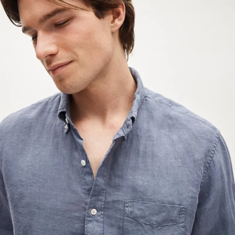 Baird McNutt garment-dyed Irish linen shirt