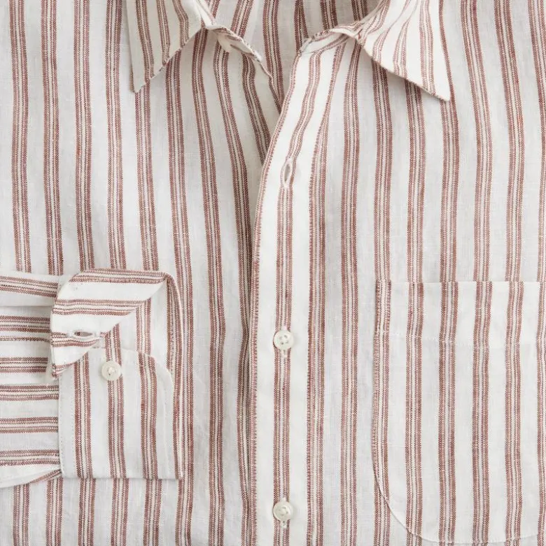 Baird McNutt Irish linen point-collar shirt