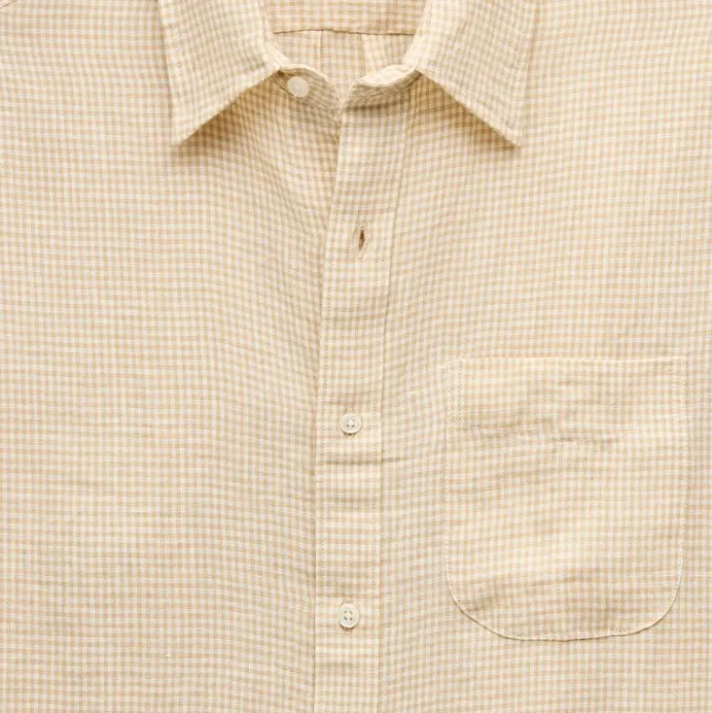Baird McNutt Irish linen point-collar shirt