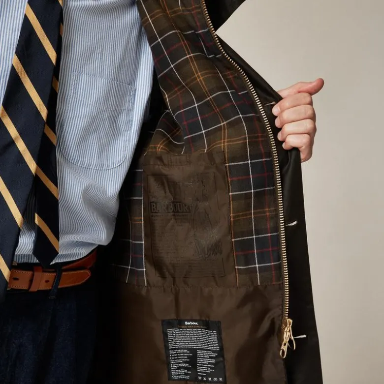 Barbour® Solway wax trench coat