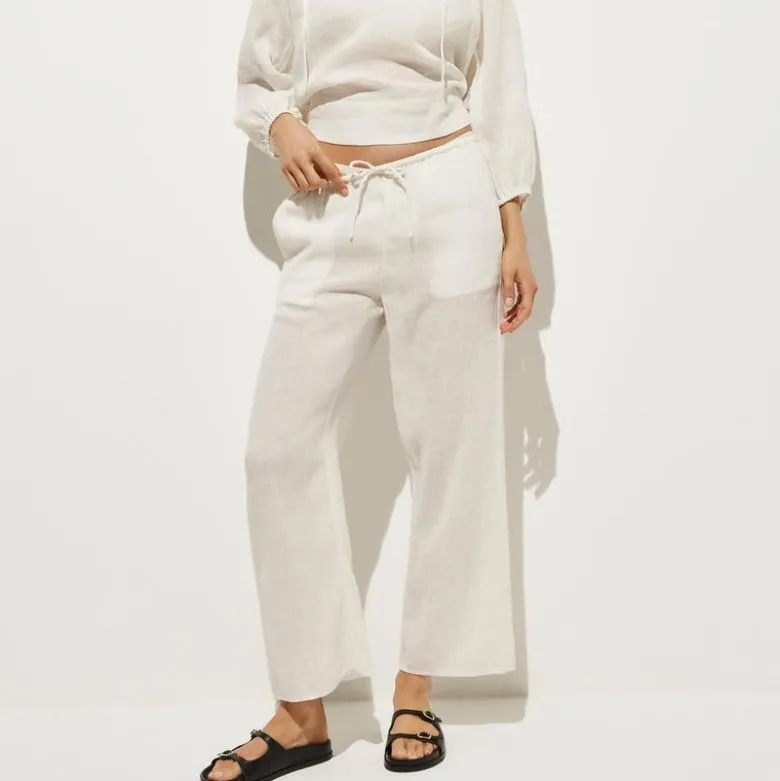Beach pant in Hampton linen-blend